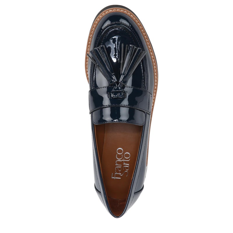 Franco Sarto Womens Carolynn Lug Sole Loafer with Tassel Detail, Inky Navy, 7 M - Image 5